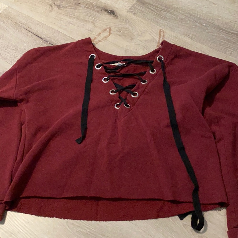 Burgundy long sleeve